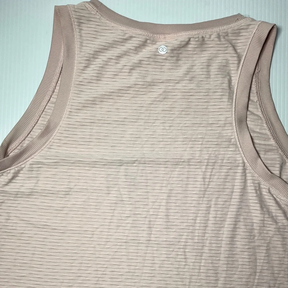 Calia women’s Light Pink Striped Tank Top - Picture 5 of 6